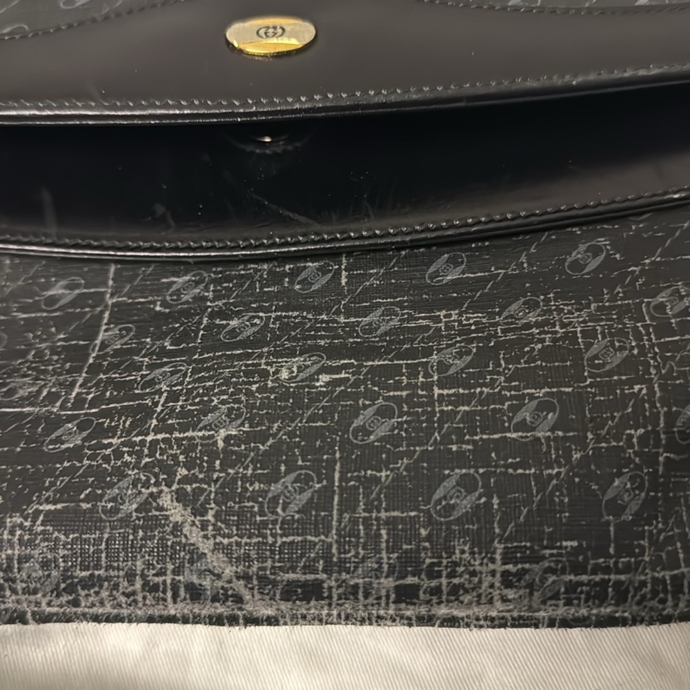 Gucci vintage black canvas clutch - Picture 3 of 5
